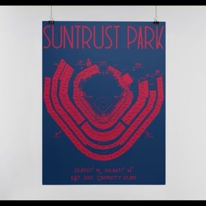 MLB Stadium Art Print - Atlanta Braves